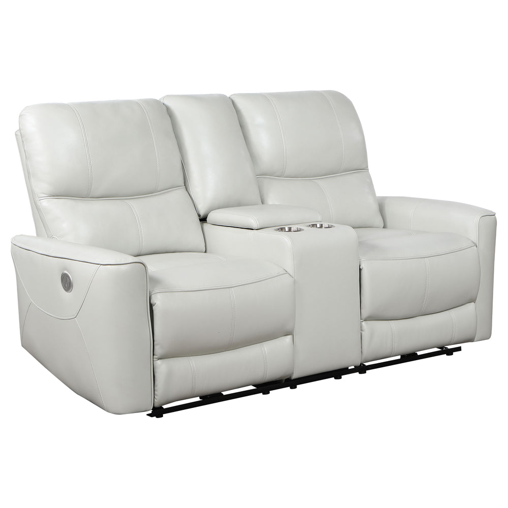 Greenfield - Upholstered Power Reclining Loveseat - Ivory