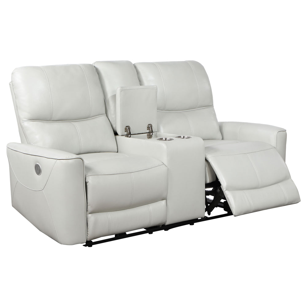 Greenfield - Upholstered Power Reclining Loveseat - Ivory