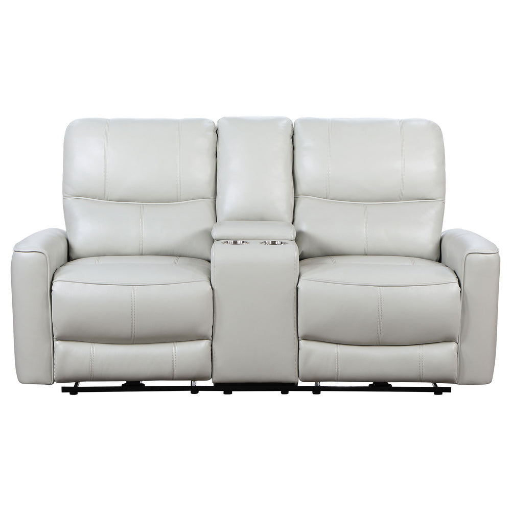 Greenfield - Upholstered Power Reclining Loveseat - Ivory