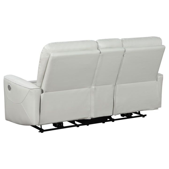 Greenfield - Upholstered Power Reclining Loveseat - Ivory