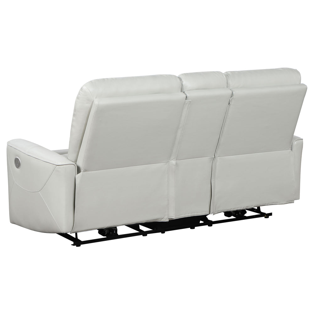 Greenfield - Upholstered Power Reclining Loveseat - Ivory