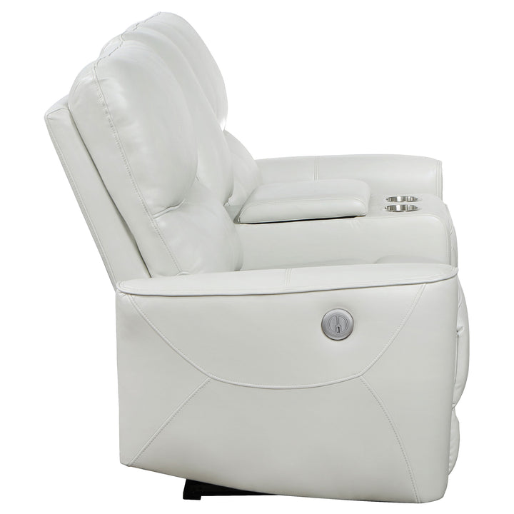 Greenfield - Upholstered Power Reclining Loveseat - Ivory