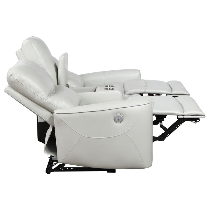 Greenfield - Upholstered Power Reclining Loveseat - Ivory