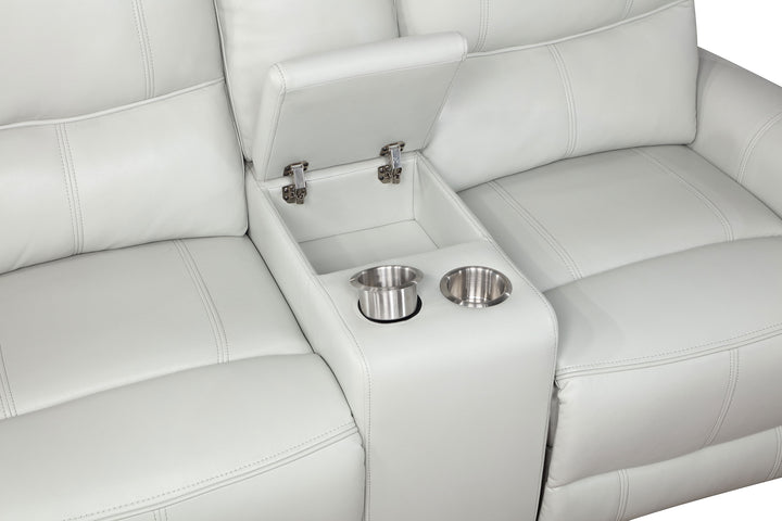 Greenfield - Upholstered Power Reclining Loveseat - Ivory