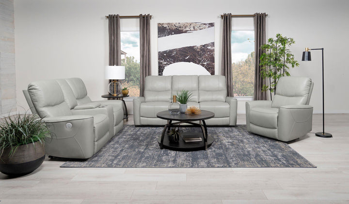 Greenfield - Upholstered Power Reclining Loveseat - Ivory