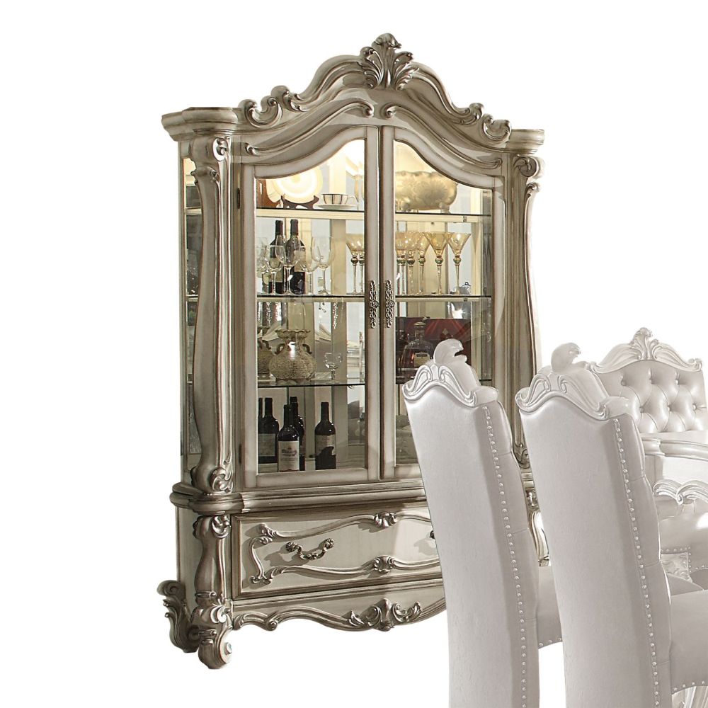 Versailles Curio in Bone White