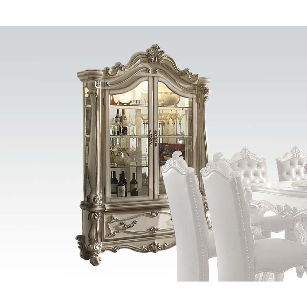 Versailles Curio in Bone White