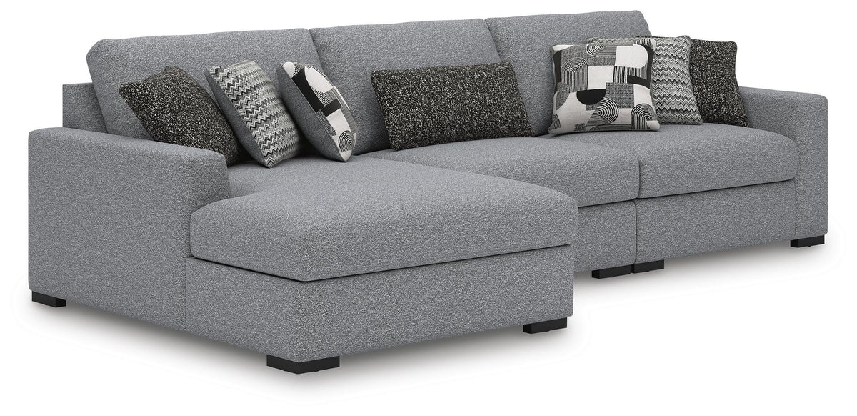 Bealton 3-Piece Sectional with Chaise - Salt and Pepper (1)