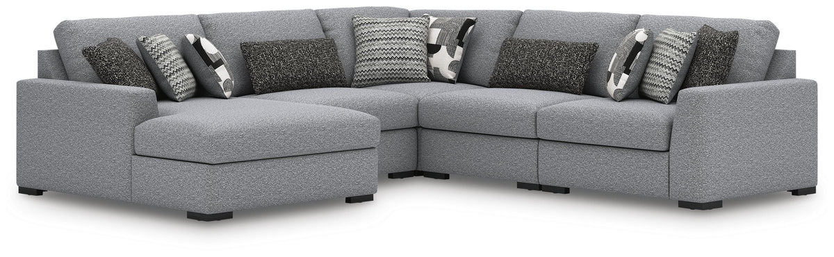 Bealton 5-Piece Sectional with Chaise - Salt and Pepper (1)