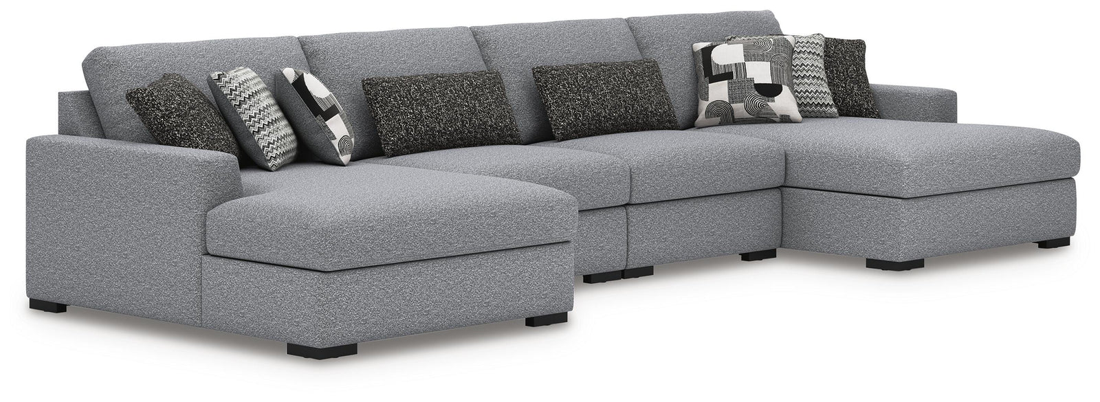 Ashley Furniture Bealton Next-Gen Nuvella® Performance Fabric 4-Piece U-Shaped Sectional with Double Chaise (1)