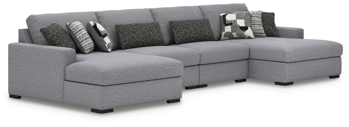Ashley Furniture Bealton Next-Gen Nuvella® Performance Fabric 4-Piece U-Shaped Sectional with Double Chaise (1)