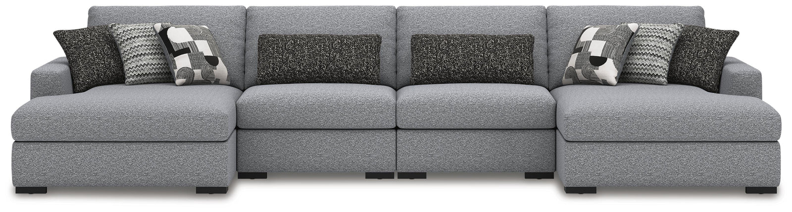 Ashley Furniture Bealton Next-Gen Nuvella® Performance Fabric 4-Piece U-Shaped Sectional with Double Chaise (2)