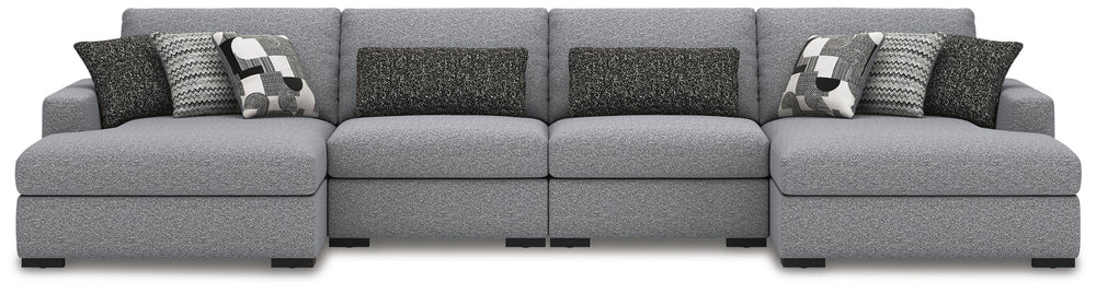 Ashley Furniture Bealton Next-Gen Nuvella® Performance Fabric 4-Piece U-Shaped Sectional with Double Chaise (2)