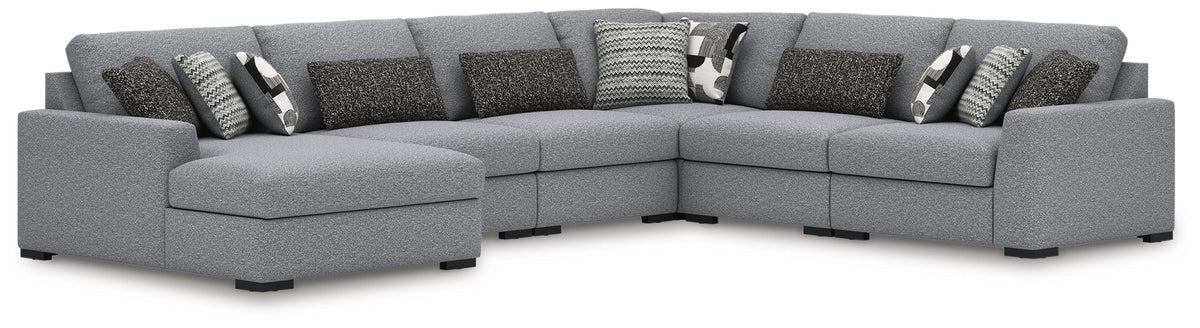 Bealton 6-Piece Sectional with Chaise - Salt and Pepper (1)