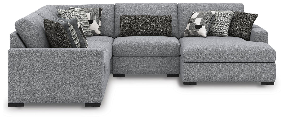 Bealton 5-Piece Sectional with Chaise - Salt and Pepper (2)
