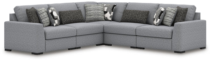 Ashley Furniture Bealton Next-Gen Nuvella® Performance Fabric 5-Piece L-Shaped Sectional Sofa (1)