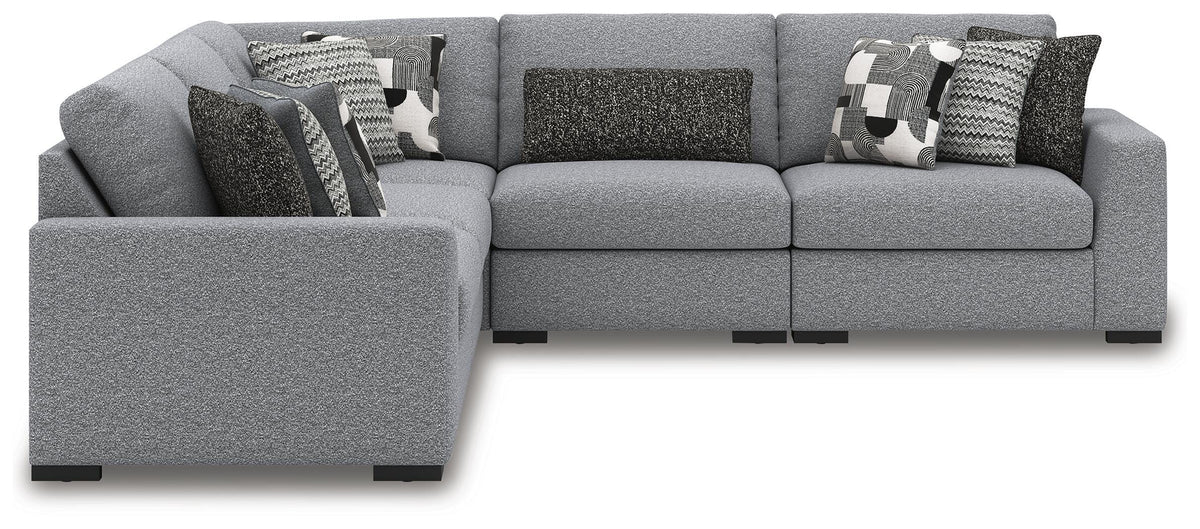 Ashley Furniture Bealton Next-Gen Nuvella® Performance Fabric 5-Piece L-Shaped Sectional Sofa (2)