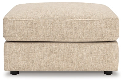Seyler Oversized Accent Ottoman - Beige