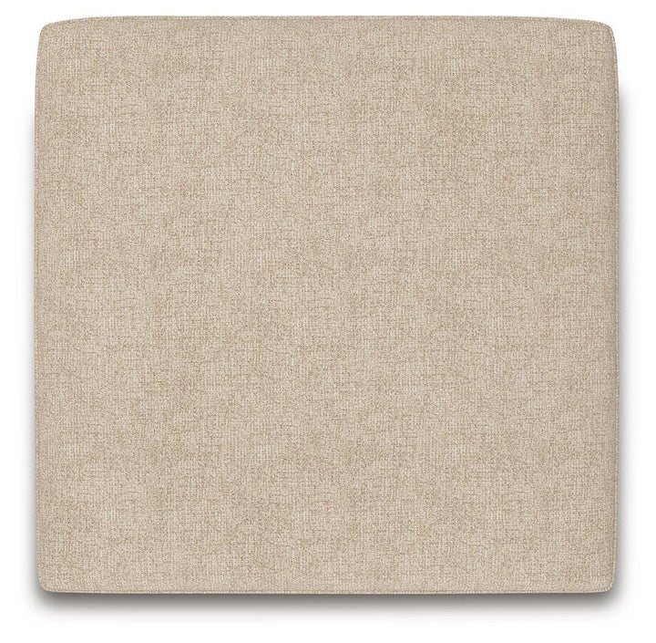 Seyler Oversized Accent Ottoman - Beige (4)