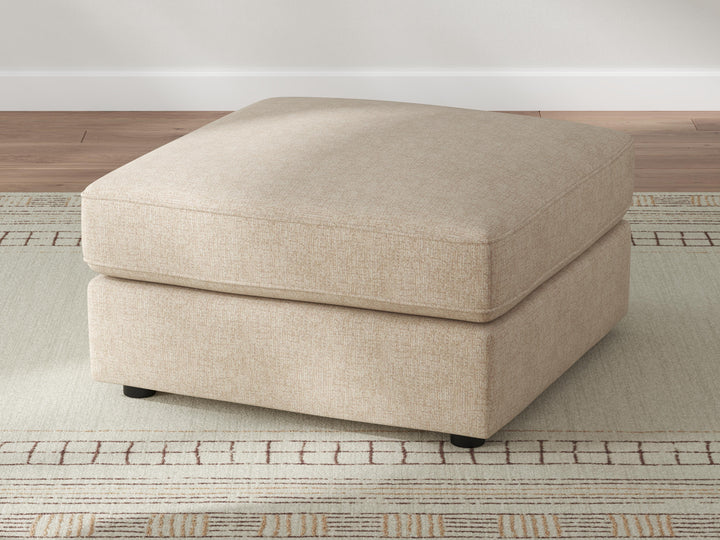 Seyler Oversized Accent Ottoman - Beige (2)