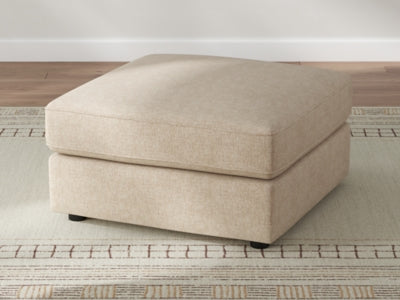 Seyler Oversized Accent Ottoman - Beige