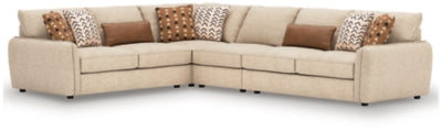 Seyler 4-Piece Sectional - Beige - Beige