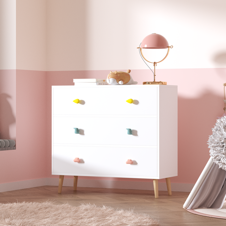 kids-3-drawer-dresser-baby-storage-cabinet-for-nursery-white