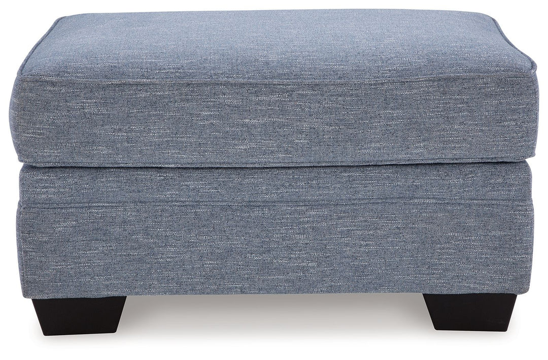 Carissa Manor - Ottoman - Denim
