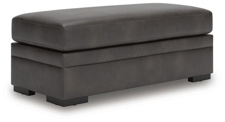 Lofton-Pike Oversized Accent Ottoman - Black (1)
