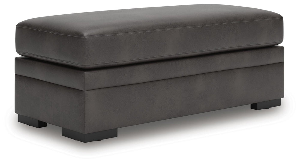 Lofton-Pike Oversized Accent Ottoman - Black (1)