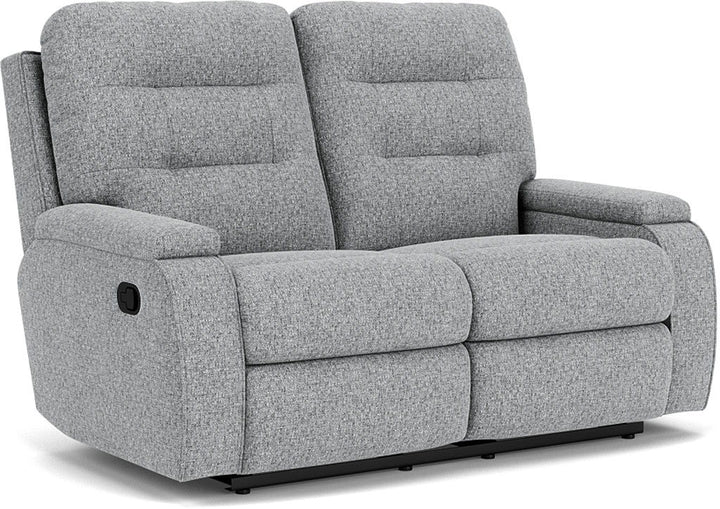 Kerrie Reclining Loveseat Light Gray