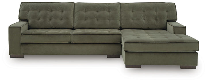 Caspian-Town 2-Piece Sectional with Chaise - Olive (3)