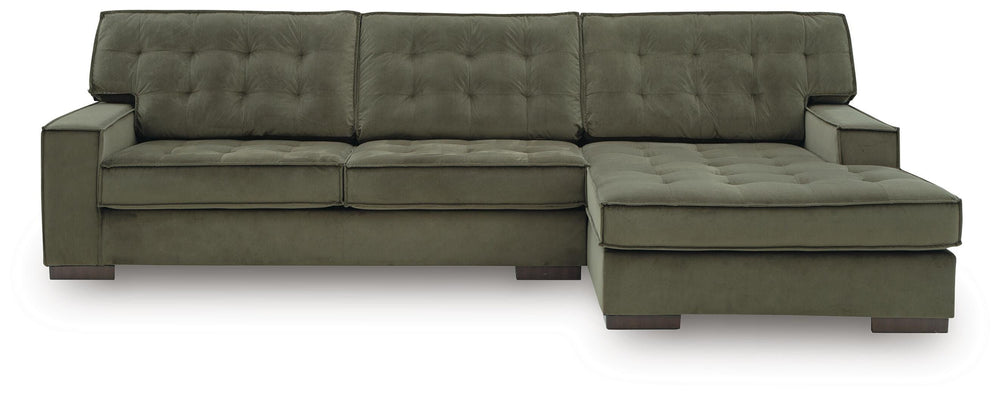 Caspian-Town 2-Piece Sectional with Chaise - Olive (3)