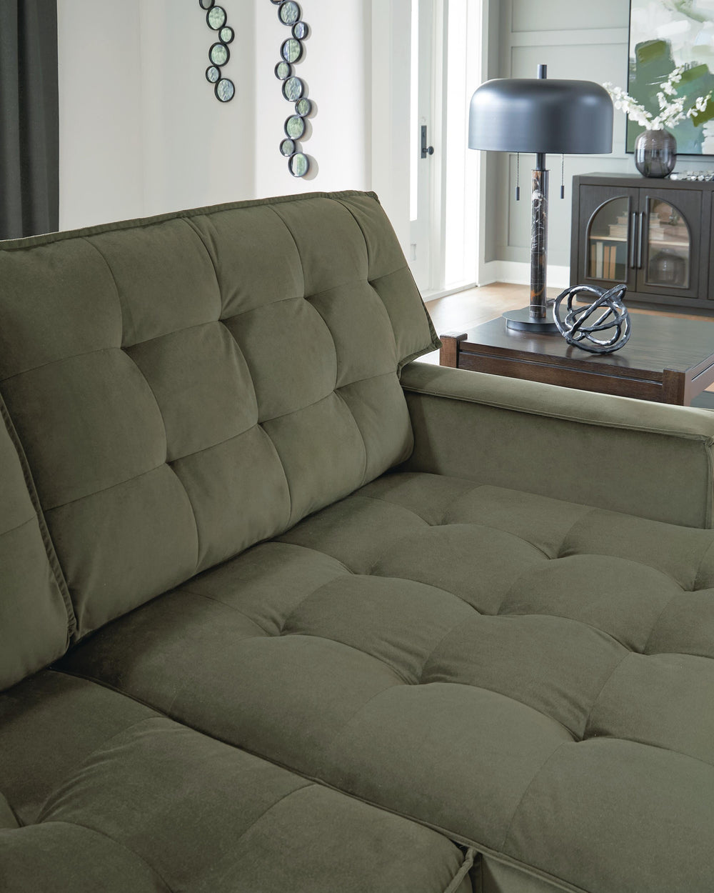Caspian-Town 2-Piece Sectional with Chaise - Olive (6)