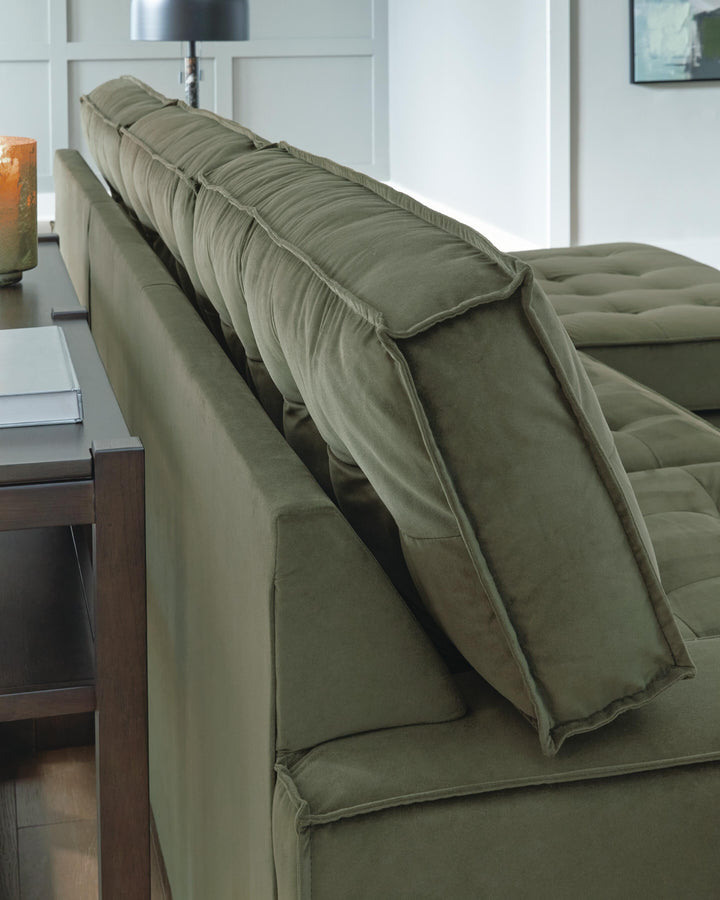 Caspian-Town 2-Piece Sectional with Chaise - Olive (7)