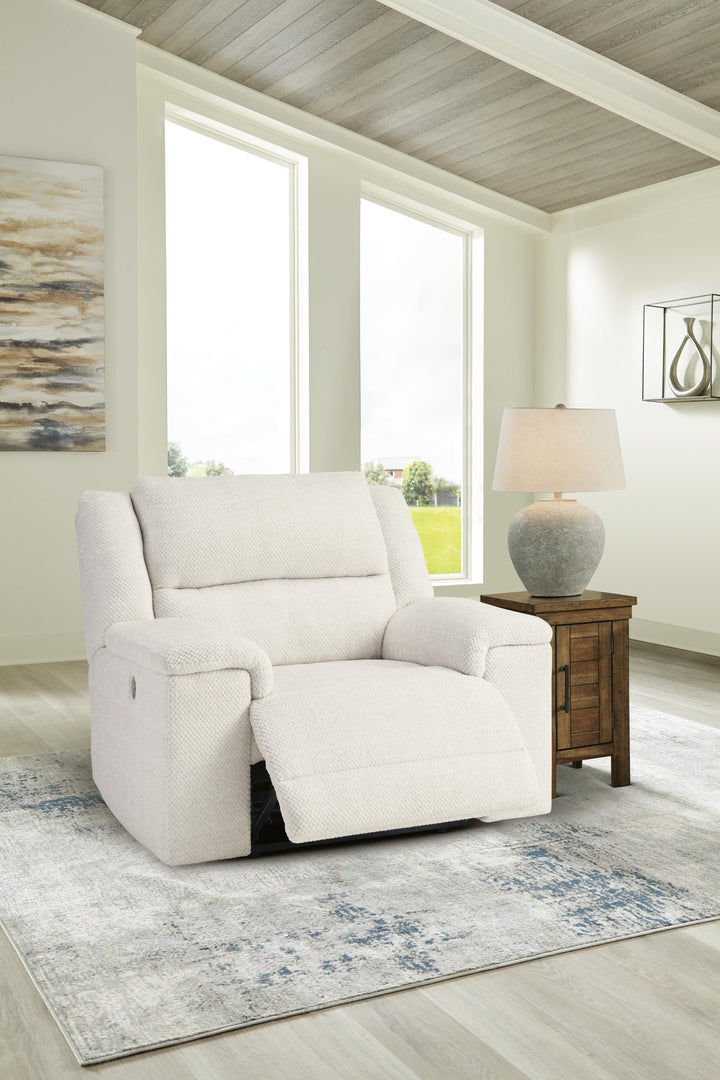 Keensburg Oversized Power Recliner - White (7)