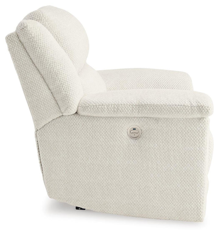Keensburg Oversized Power Recliner - White (4)