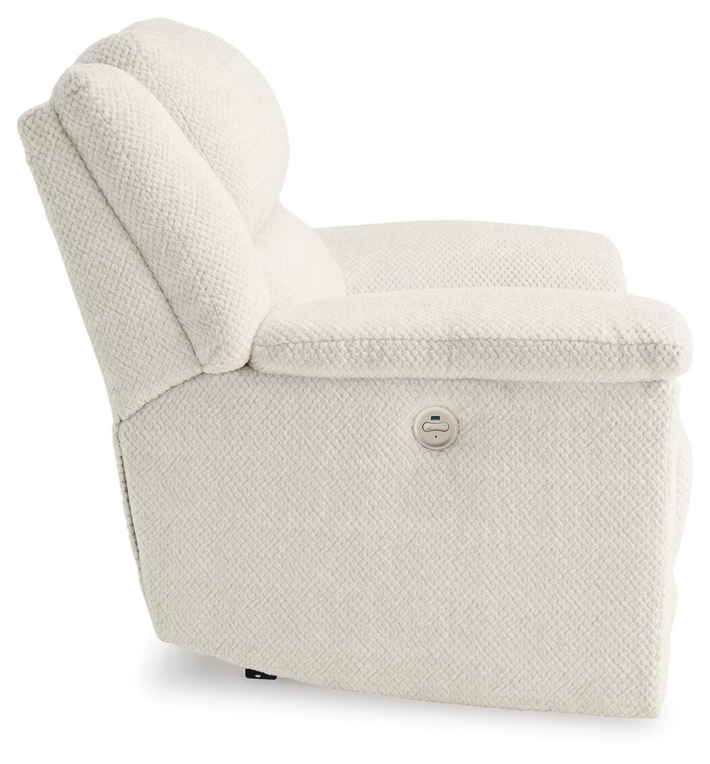 Keensburg Oversized Power Recliner - White (4)