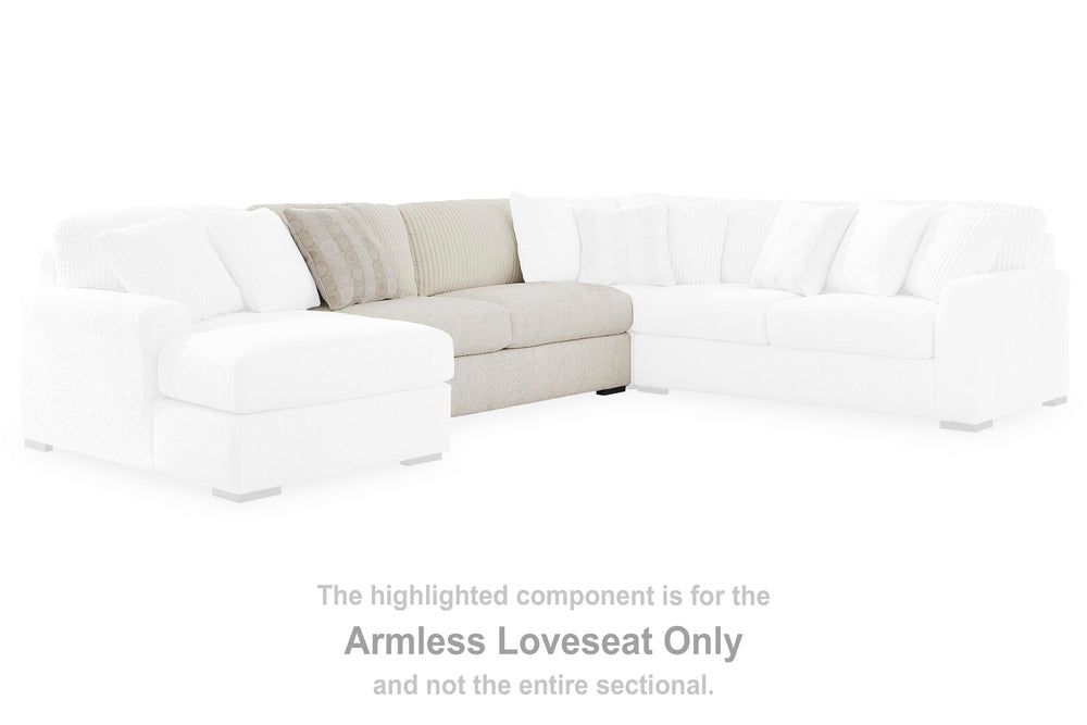 Chessington Armless Loveseat - White (2)