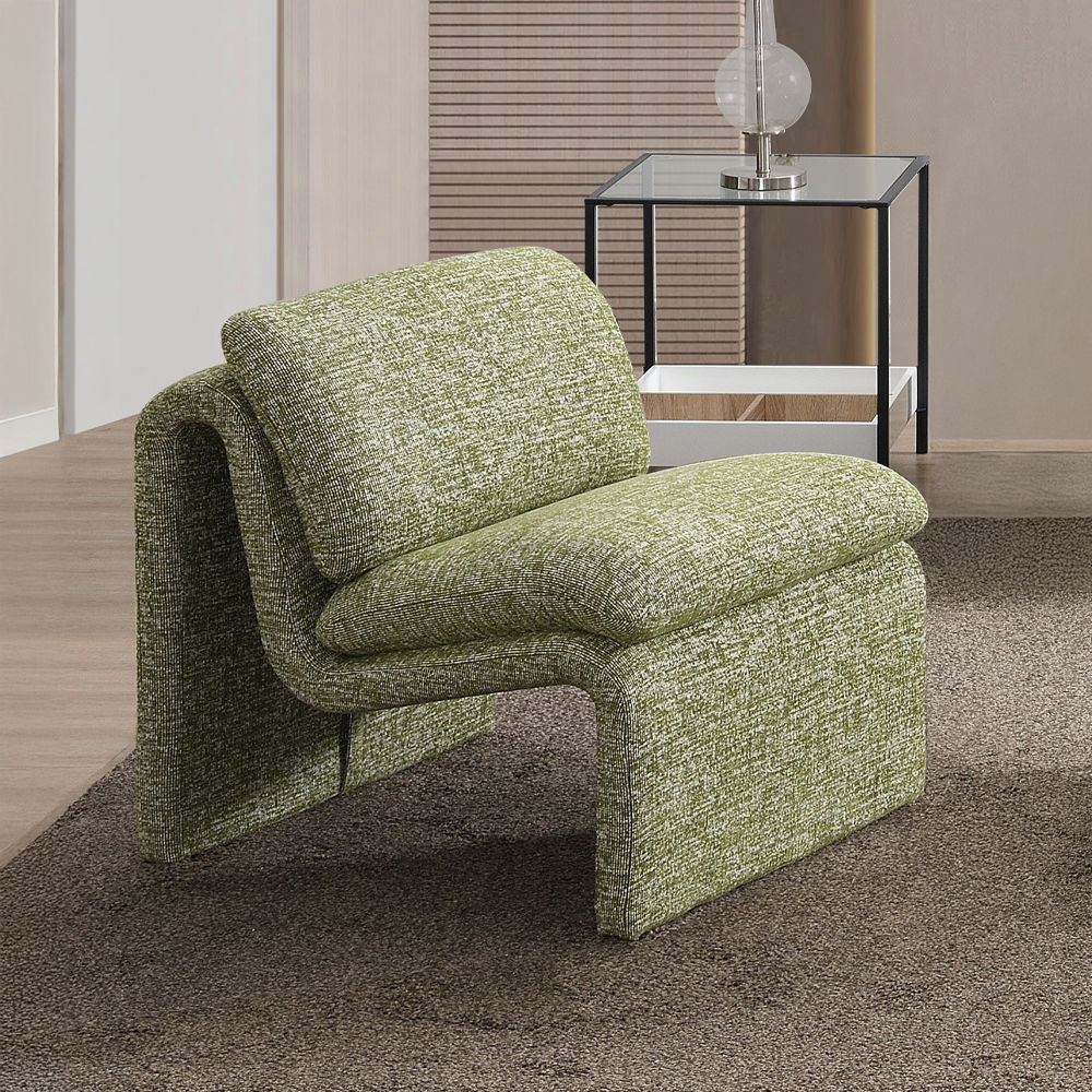 Jaeda - Accent Chair - Green Boucle