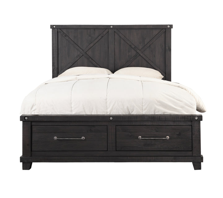 Modus Furniture 7Yc9D5 Yosemite Solid Wood Footboard Storage Bed In Cafe