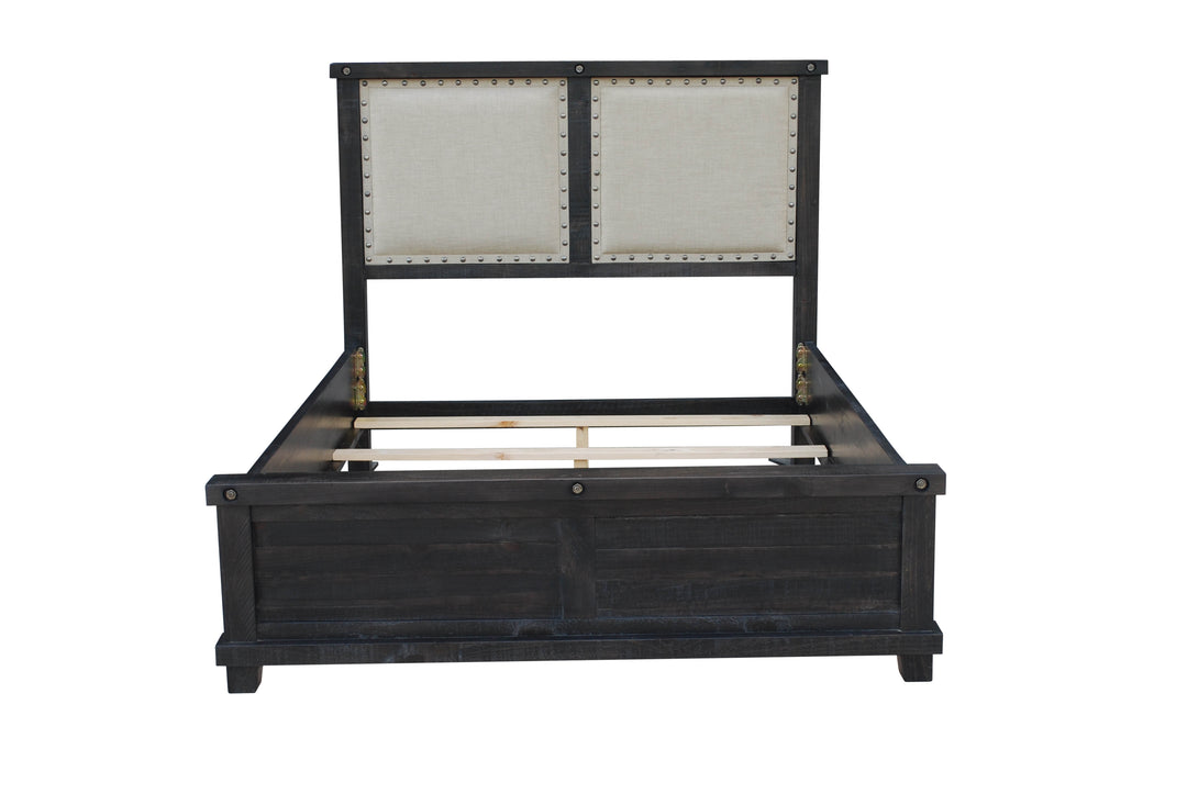 Modus Furniture 7Yc9P4 Yosemite Upholstered Wood Panel Bed In Cafe