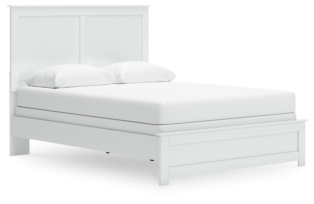 Bostwick Shoals - Queen Panel Bed With Framed Footboard - White by Ashley Furniture product image