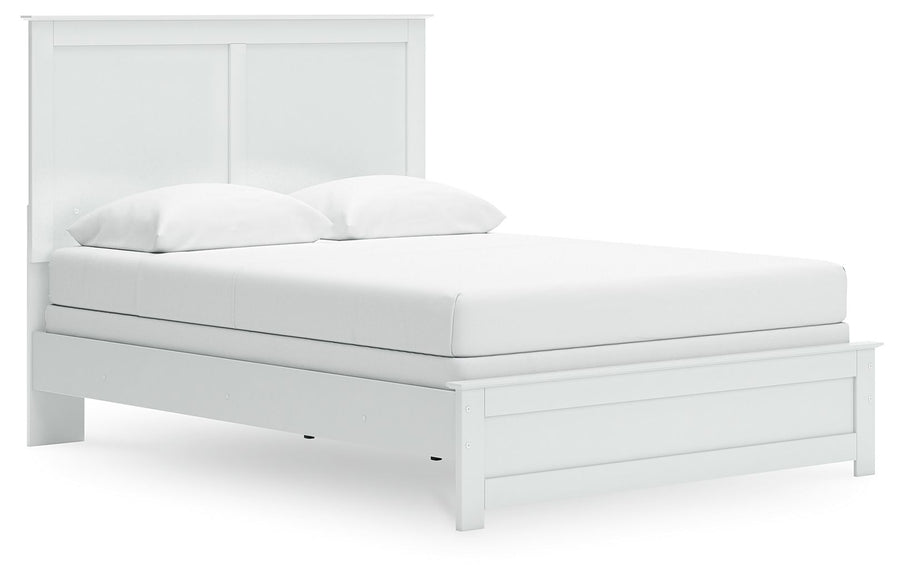 Bostwick Shoals - Queen Panel Bed With Framed Footboard - White by Ashley Furniture product image