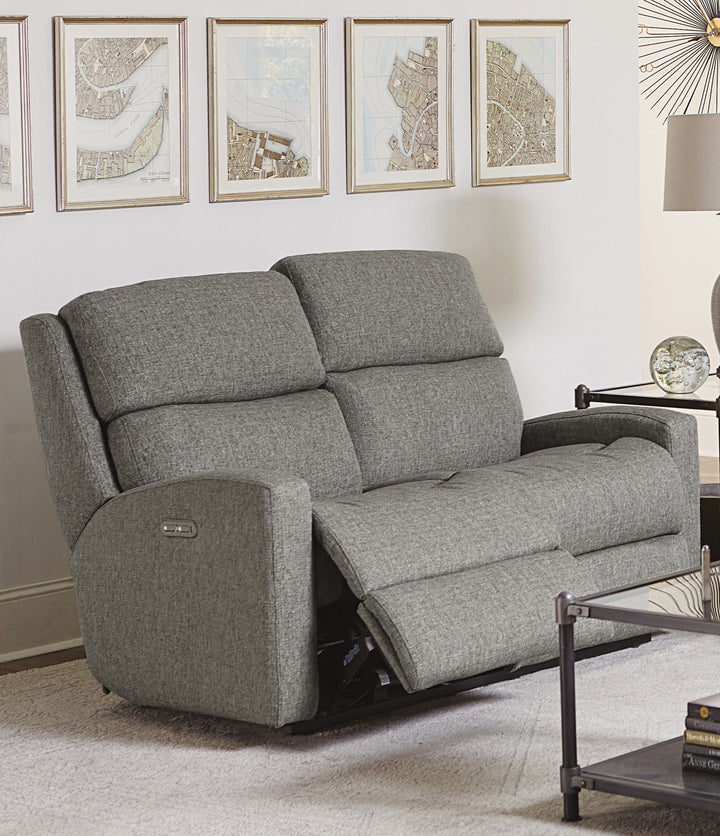 Catalina Power Reclining Loveseat With Power Headrests Gray