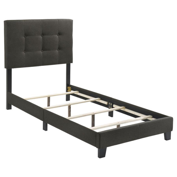 Coaster Furniture Mapes - Upholstered Twin Panel Bed - Charcoal