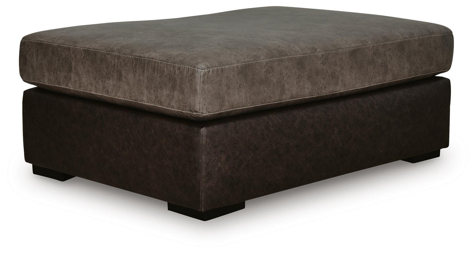 Castille Way Oversized Accent Ottoman - Dark Brown (1)