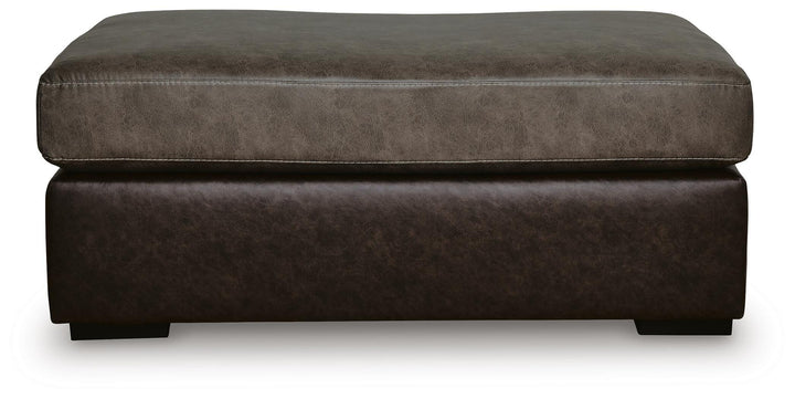 Castille Way Oversized Accent Ottoman - Dark Brown (3)