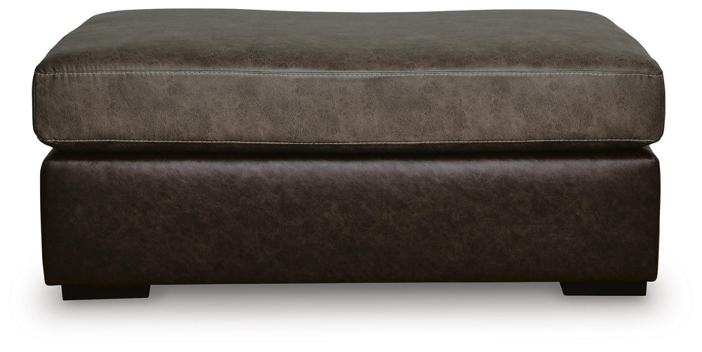 Castille Way Oversized Accent Ottoman - Dark Brown (3)