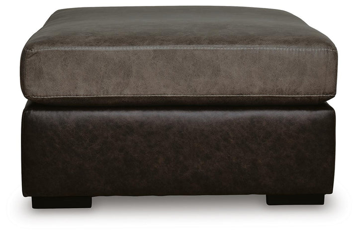 Castille Way Oversized Accent Ottoman - Dark Brown (4)